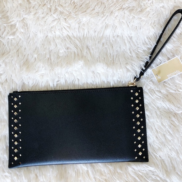 Michael Kors Jet Set Travel Studded Zip Clutch LG - Picture 7 of 8